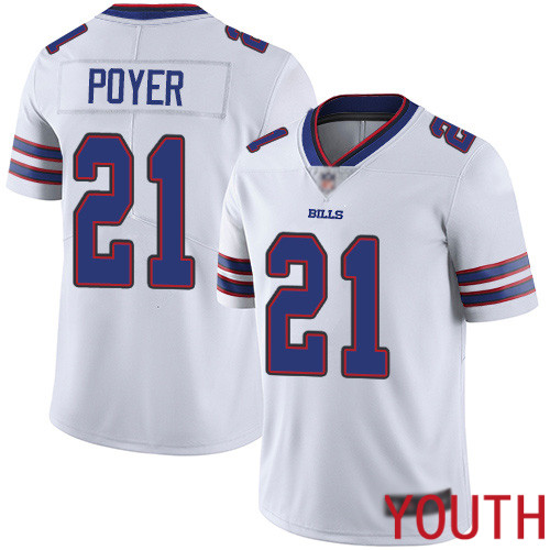 Youth Buffalo Bills #21 Jordan Poyer White Vapor Untouchable Limited Player NFL Jersey->youth nfl jersey->Youth Jersey